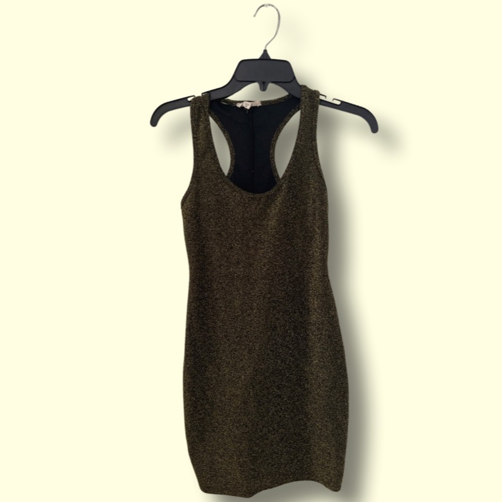 Glued dress with golden shine!!!✨✨✨✨✨